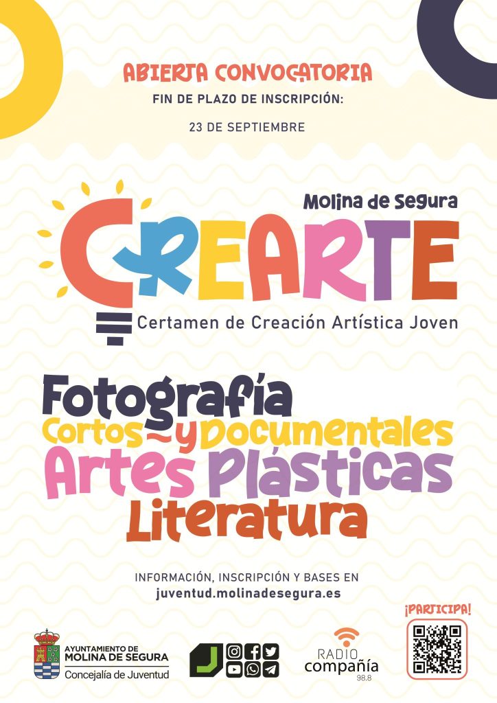 Juventud Molina Certamen Creación Artística Joven 'CREARTE 2025' CARTEL ÚLTIMO DÍA INSCRIPCIÓN