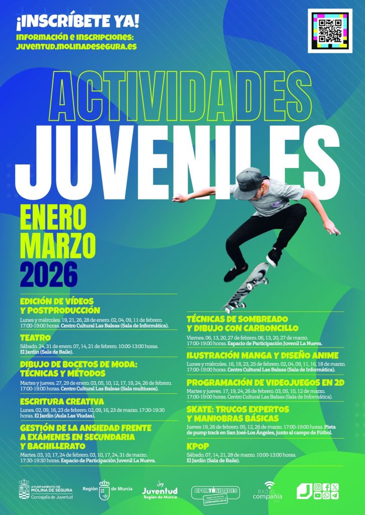 Juventud Molina Programación actividades enero marzo 2026 CARTEL