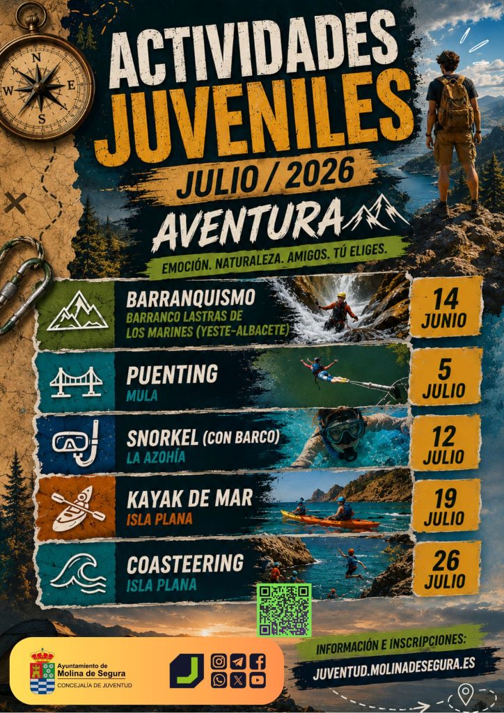 Juventud Molina Programación actividades julio 2026 CARTEL
